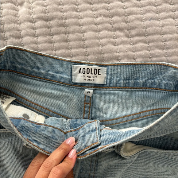 Agolde High Rise Vintage Cut off Distressed Shorts - Picture 2 of 4